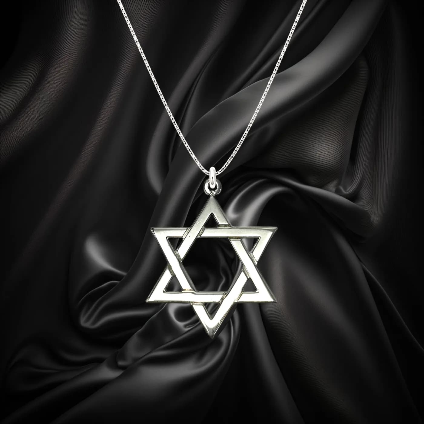 Solid Star of David Pendant