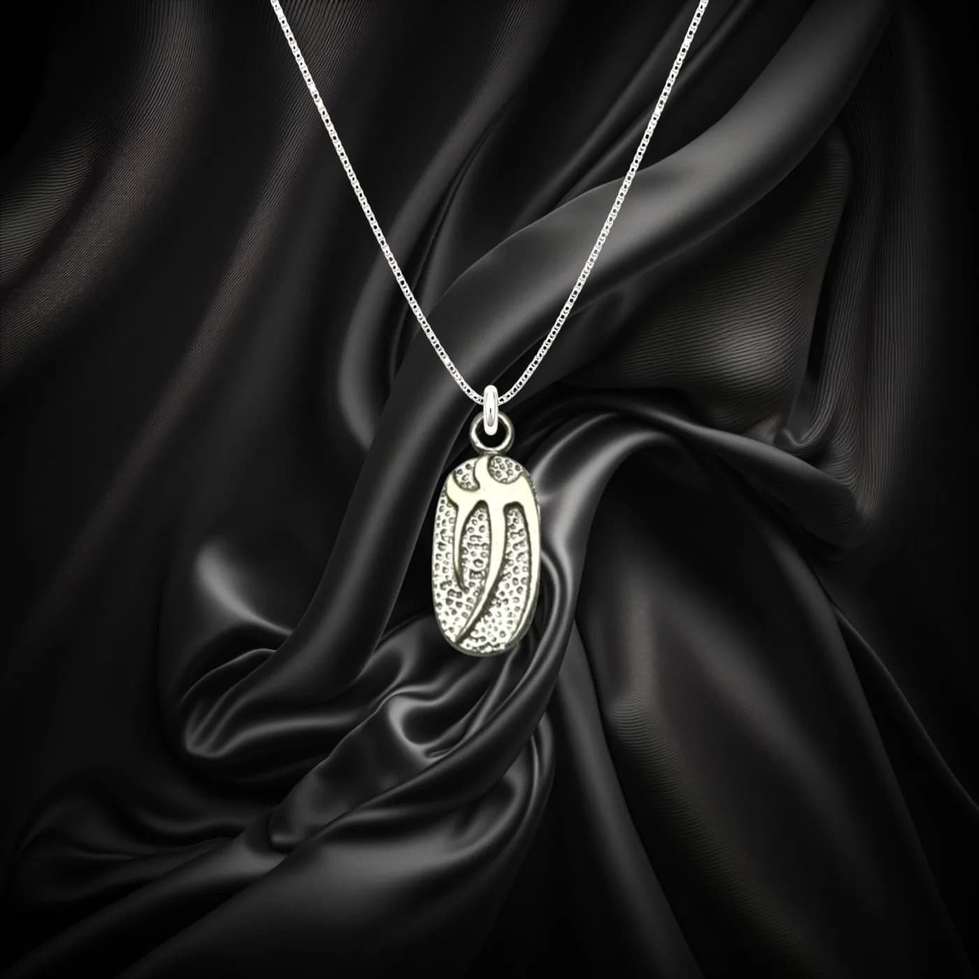 Ornate Oval Pendant in an Antique Style